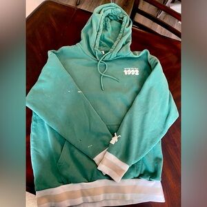 Dutch Bros Hoodie “DUTCH DAYS AHEAD” Men’s M!Small bleach stains on the sleeve.